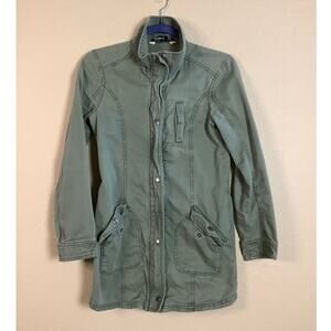 Abercrombie & Fitch Kids Girls Green Military Jacket Sz L (14)